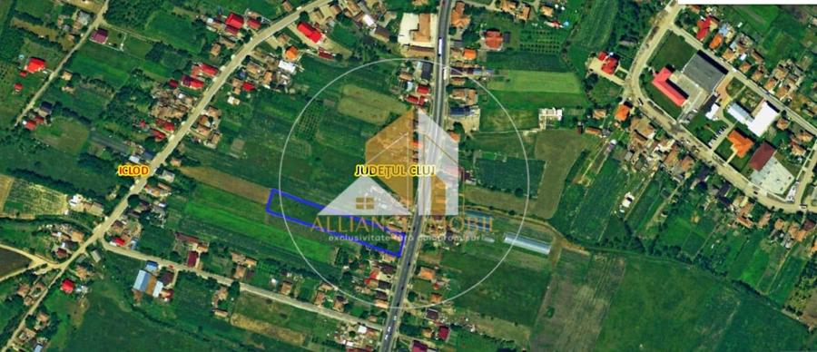 Teren Construcții intravilan de 3577 mp, în Iclod