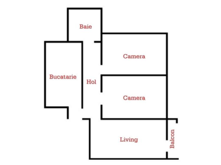 Apartament cu 3 camere decomandat în Cetate