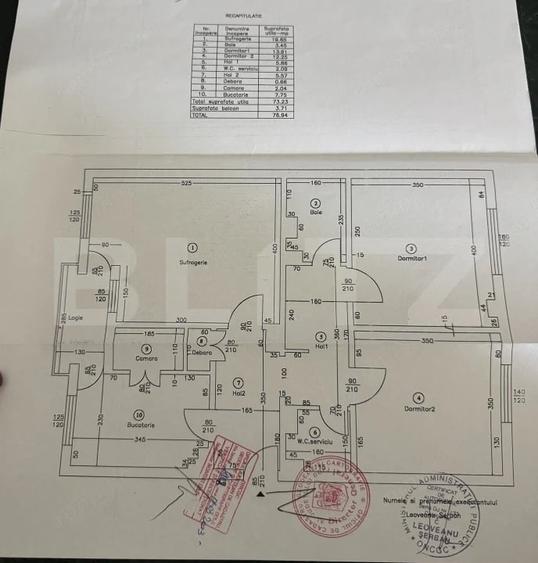 Apartament 3 camere decomandat, 76,94 mp, zona 1 Mai - 8