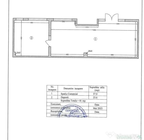 Spațiu comercial, de 81 mp, în Pipera