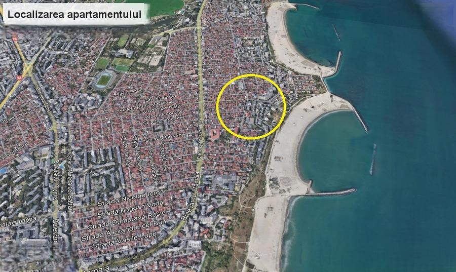 Apartament cu 3 camere decomandat, mobilat în Faleza Nord