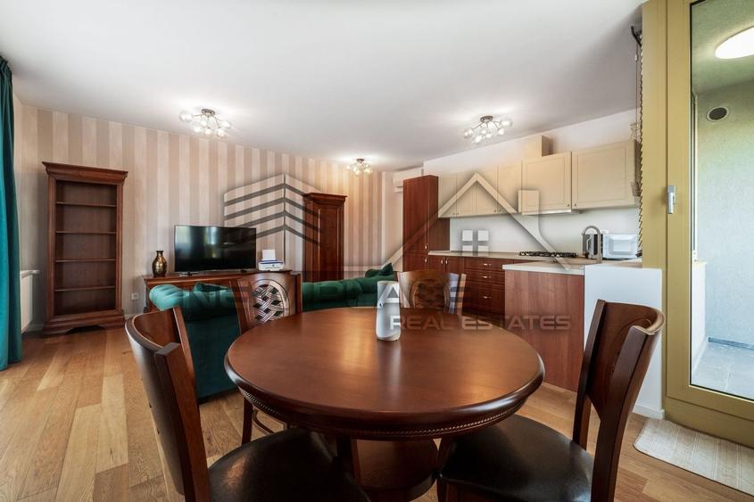 Apartament cu 2 camere decomandat, mobilat în Herăstrău