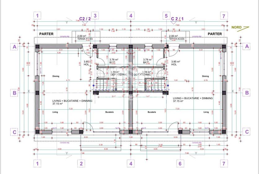 Duplex cu 4 camere cu Canalizare în Theodor Pallady