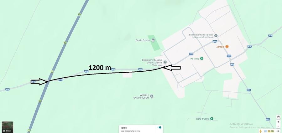 Teren Construcții intravilan de 1440 mp, în Cruceni