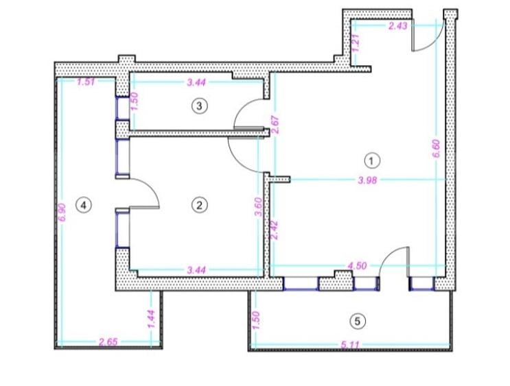 Apartament cu 2 camere semidecomandat în Grigorescu