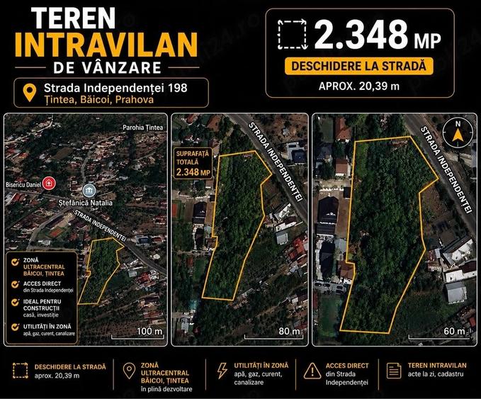 Teren de 2348 mp, în Ultracentral