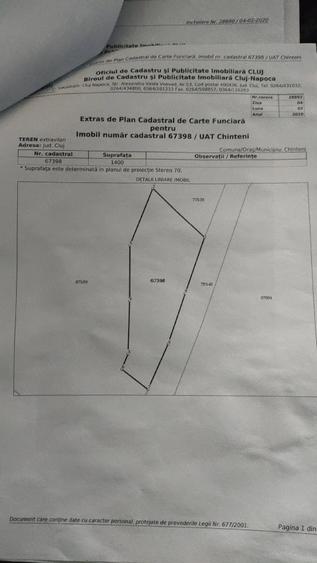 Teren de 1400 mp, în Sânmărtin