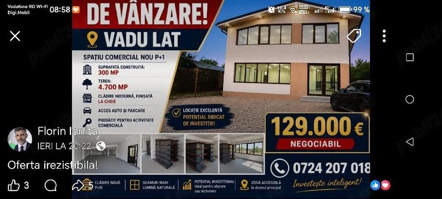 Spațiu comercial, de 3,000 mp, în Central