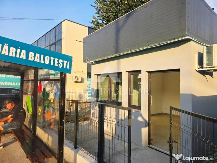 Spatiu comercial central Balotesti, 21.3 mp, curte 25mp, com - 5