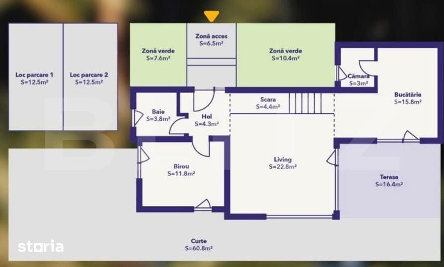 Duplex 5 camere, 118.66 mp, 3 bai, finalizata, zona Dumbravita - 1