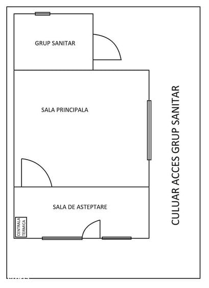 Spațiu comercial, de 25 mp, în Central