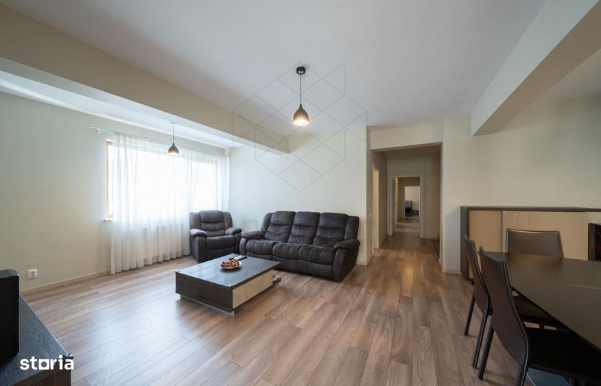 Apartament cu 4 camere decomandat, mobilat în Herăstrău