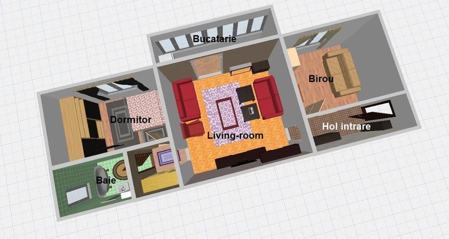 Apartament cu 2 camere semidecomandat în Dumbrăvița