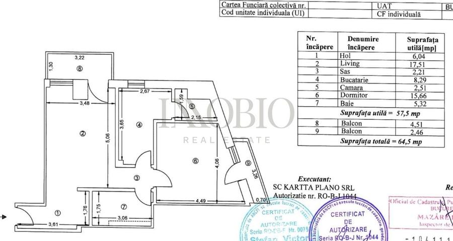 Apartament cu 2 camere, mobilat în Sisești