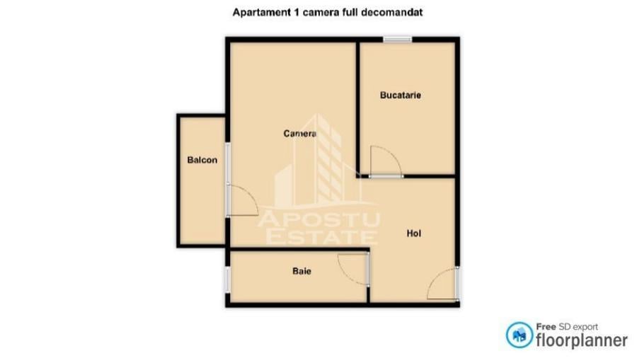 Apartamente cu 1 camera, decomandate, in Giroc la hotel IQ - 1