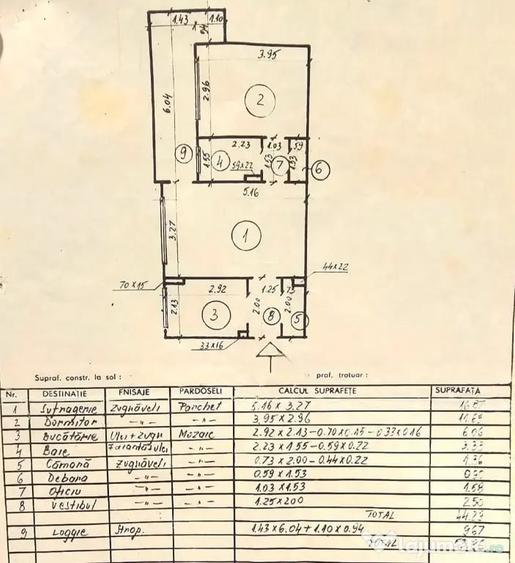 Apartament cu 2 camere semidecomandat în Drumul Taberei
