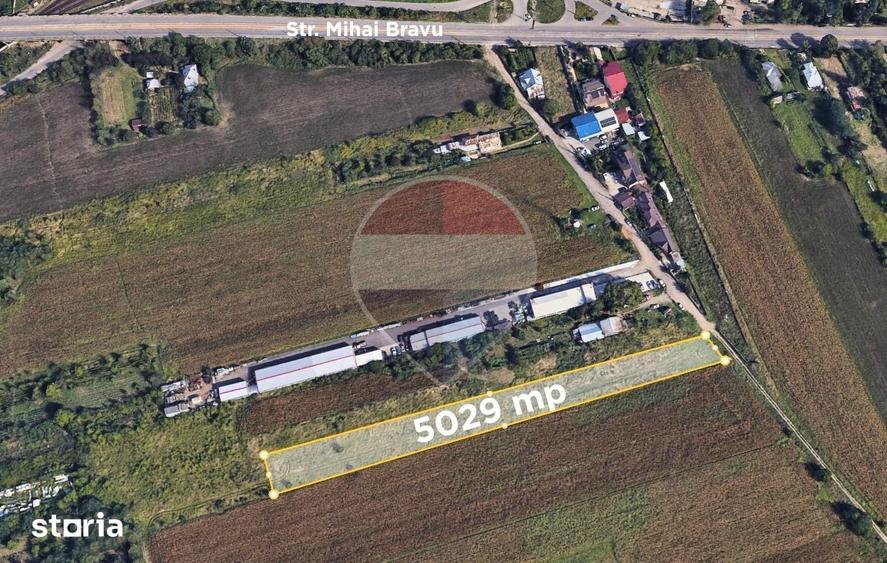 Teren de 5029 mp, în Exterior Est