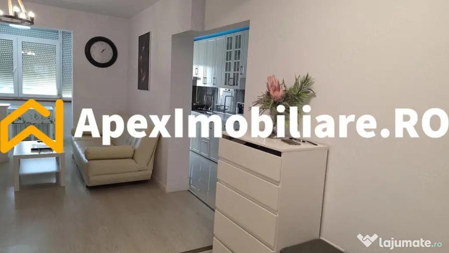 Apartament cu 2 camere semidecomandat, mobilat în Păcii