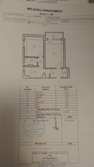 Apartament cu 2 camere semidecomandat în Radu Negru