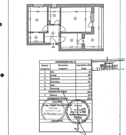 Apartament cu 2 camere decomandat în Nord