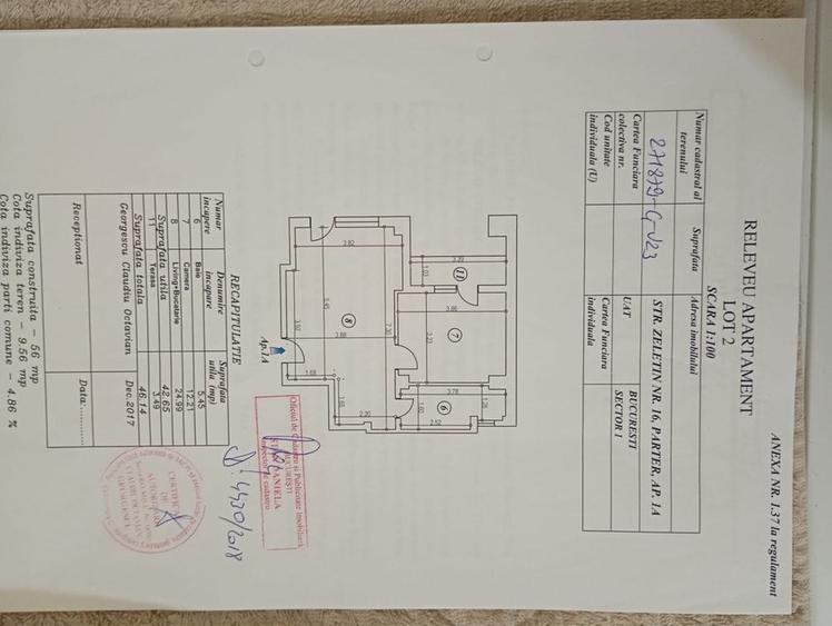 Apartament cu 2 camere în Băneasa