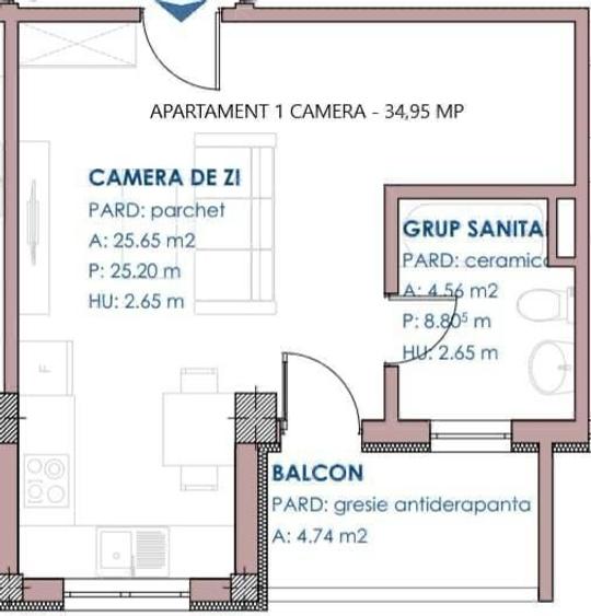 Apartament cu 2 camere decomandat în Păcurari