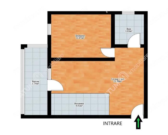 Apartament cu 2 camere în Central