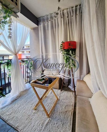 Apartament cu 2 camere semidecomandat, mobilat în Bună Ziua