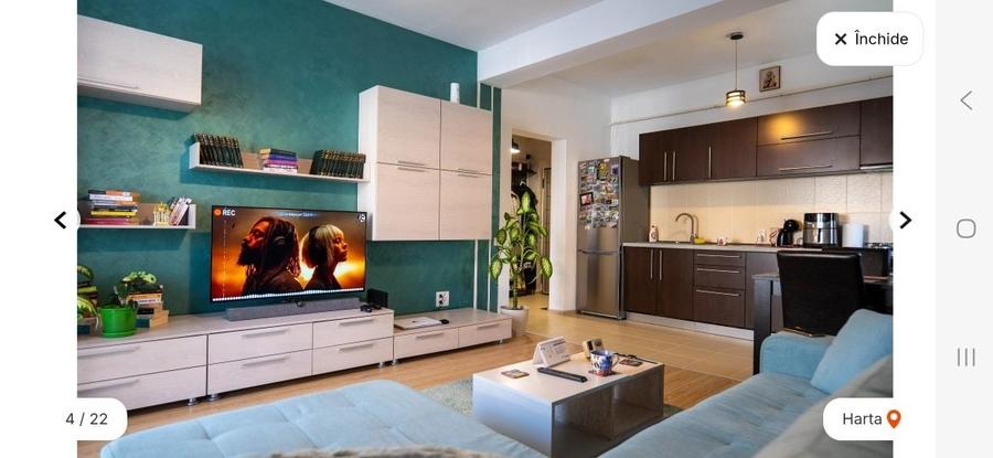 Apartament cu 2 camere semidecomandat în Central