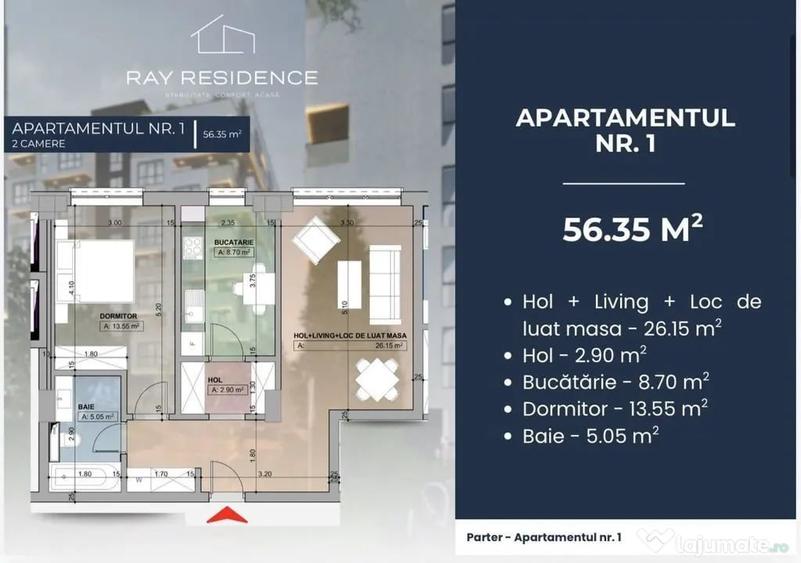 Complex Ray Residence - 2 Camere - 4
