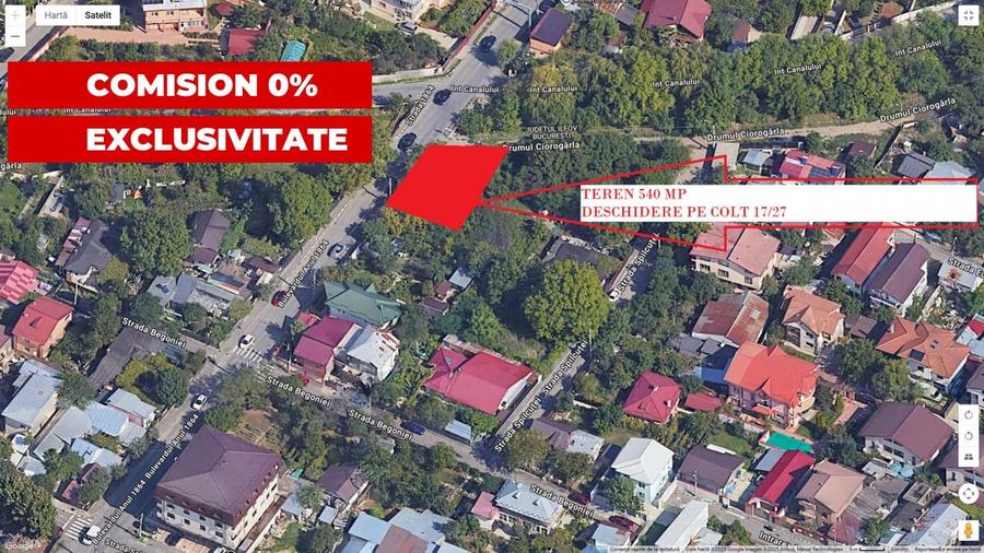 Teren Construcții intravilan de 540 mp, în Militari