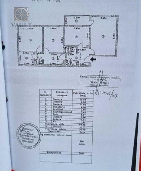 Apartament cu 3 camere decomandat, mobilat în Sebastian