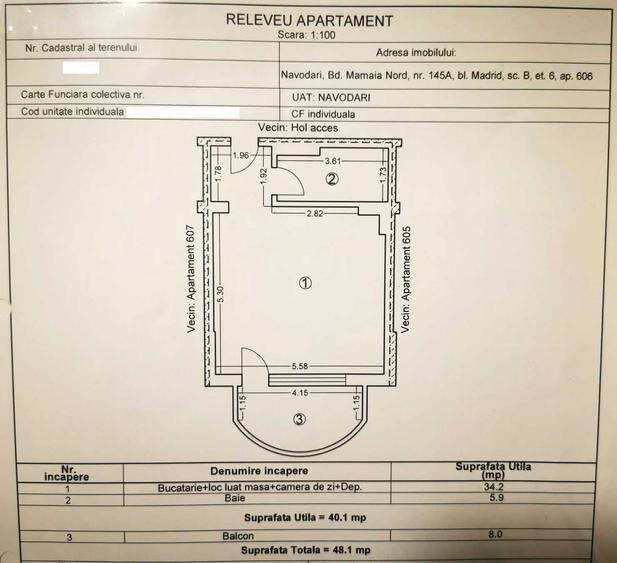 Garsonieră decomandată în Exterior Vest