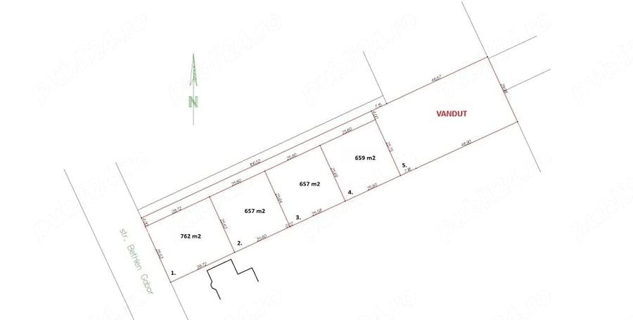 Teren de 657 mp, în Central
