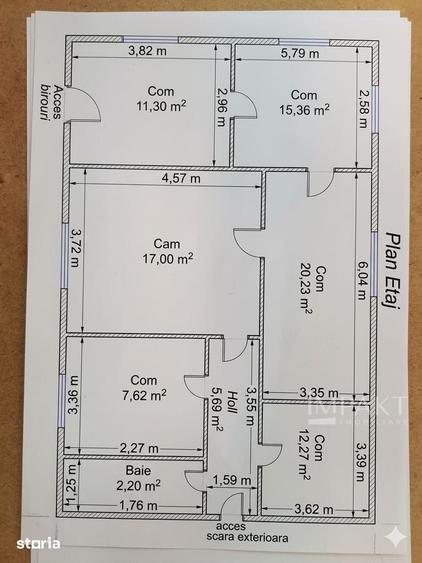 Spațiu comercial, de 150 mp, în Central