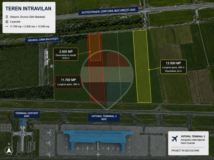 Teren Construcții intravilan de 27700 mp, în Exterior Nord