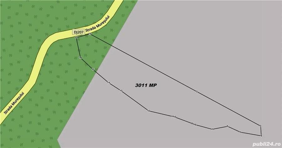 Teren de 3011 mp, în Plai