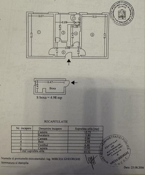 Apartament cu 2 camere decomandat în Floreasca