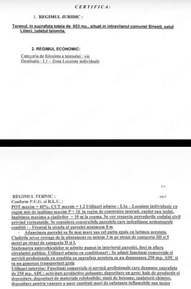 SUPER PRET! Teren intravilan 653mp-Ialomita comuna Sinesti, sat Lilieci - 5