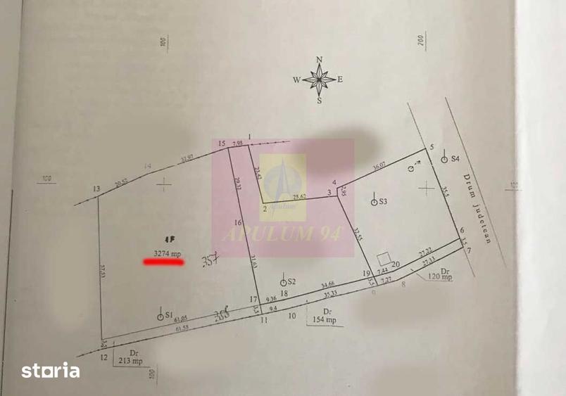 Teren de 3274 mp, în Brebu