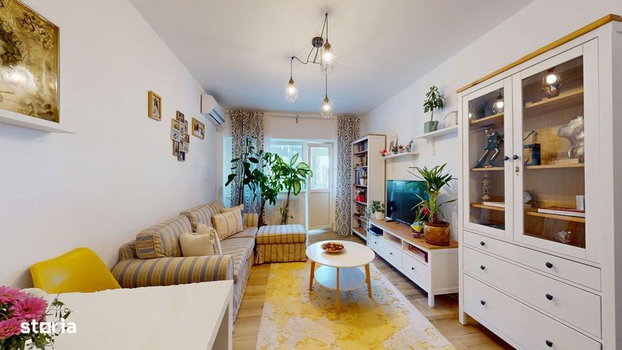Apartament cu 3 camere decomandat, mobilat în Doamna Ghica