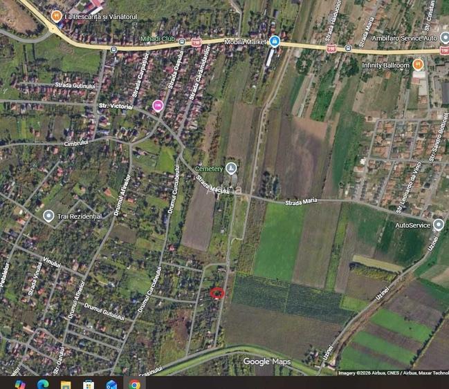 Vand teren intravilan situat in municipiul Satu Mare, in zona Bercu Rosu,