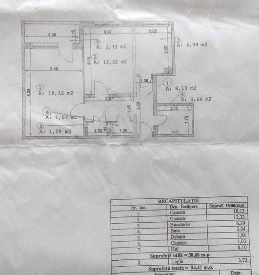 Apartament cu 2 camere decomandat, mobilat în Domenii