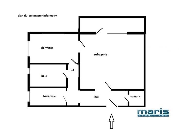 Apartament cu 2 camere decomandat, mobilat în Budai