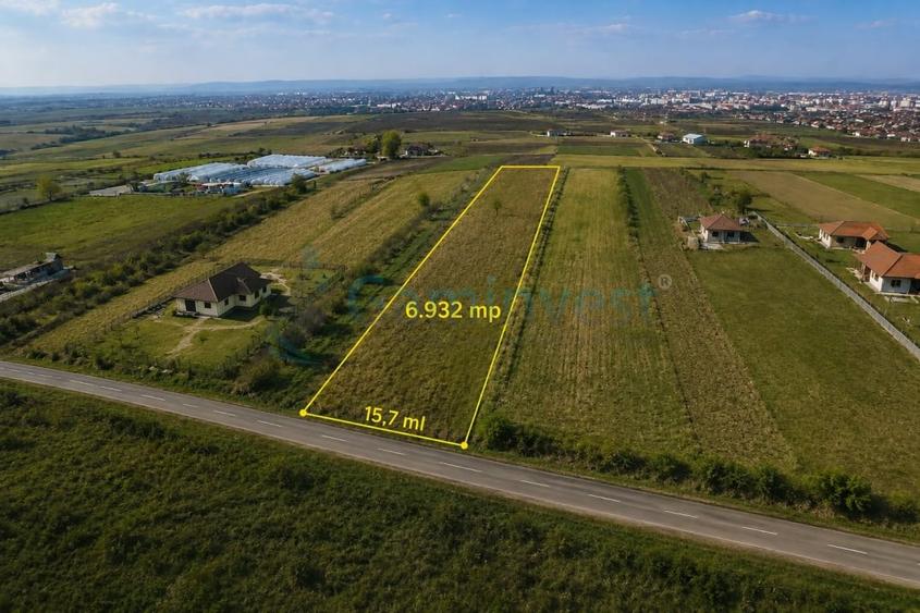 Teren agricol extravilan de 6942 mp, în Alparea