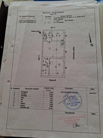 Apartament cu 2 camere semidecomandat în Central