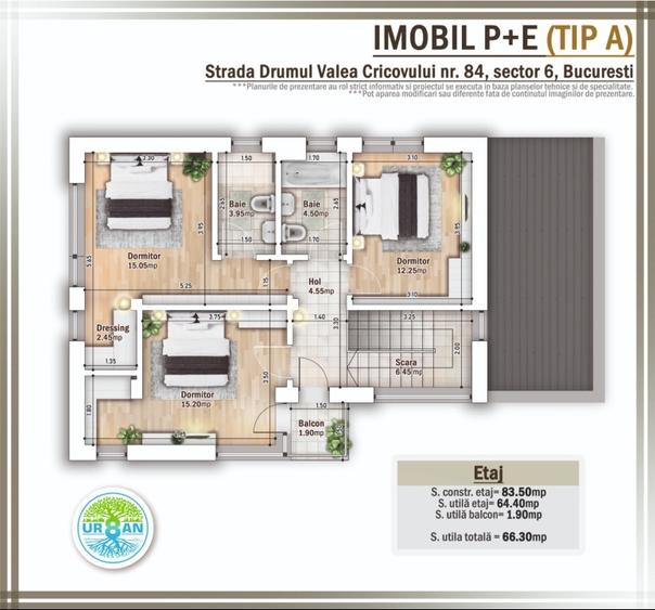 Casă individuală cu 5 camere cu Teren 300 Mp în Drumul Taberei