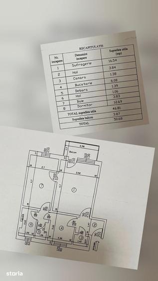 Apartament cu 2 camere decomandat în Central