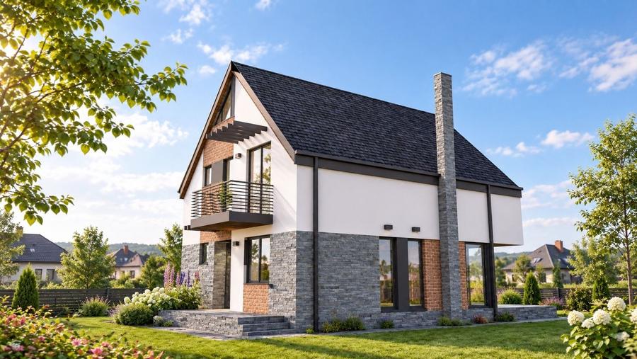 Teren Cristian Brasov 500mp cu proiect si autorizatie de constructie valabila casa 120mp deschidere la strada pe 2 laturi - 3