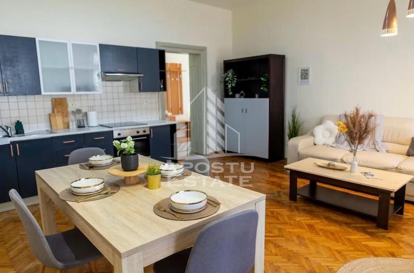 Apartament cu 2 camere decomandat, mobilat în P-ța Victoriei